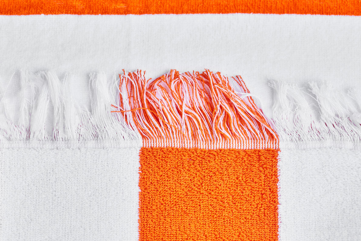 Dream Orange Stripe Beach Towel